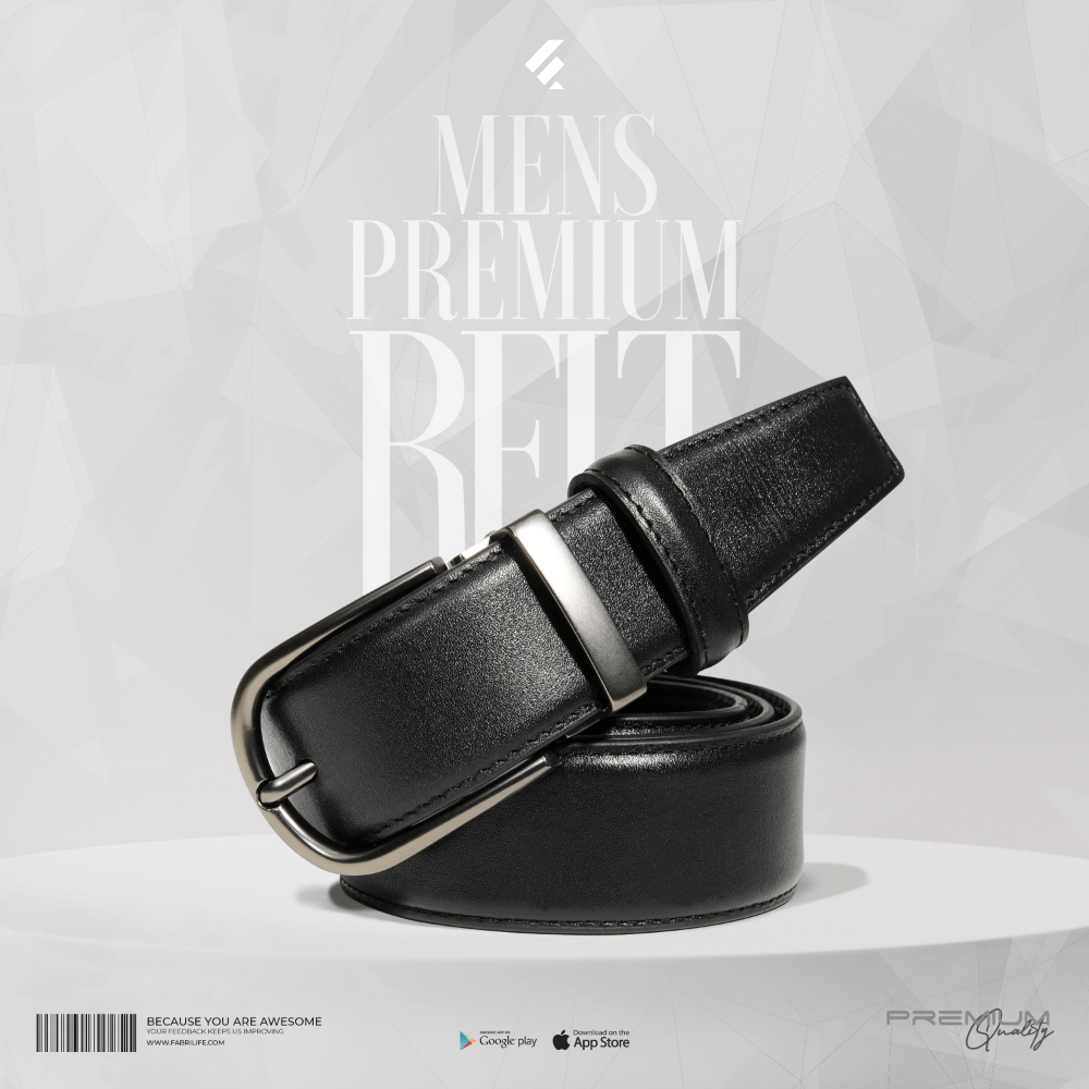 Mens Premium Leather Belt- Executive